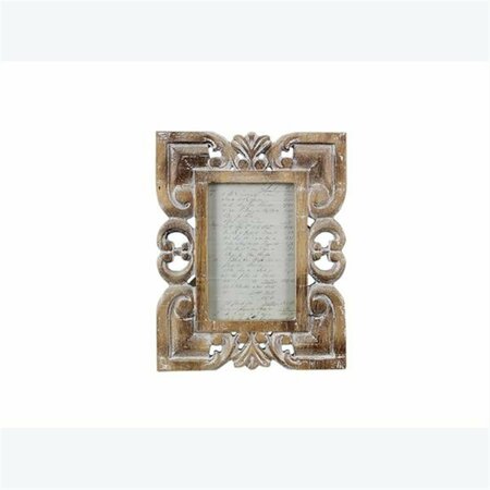 YOUNGS 4 x 6 in. Wood Carved Photo Frame 19913